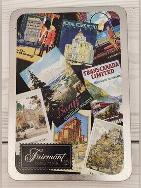 FREE w/ Purchase Fairmont Postcard Travel Tin  Vintage Canadian Railroad